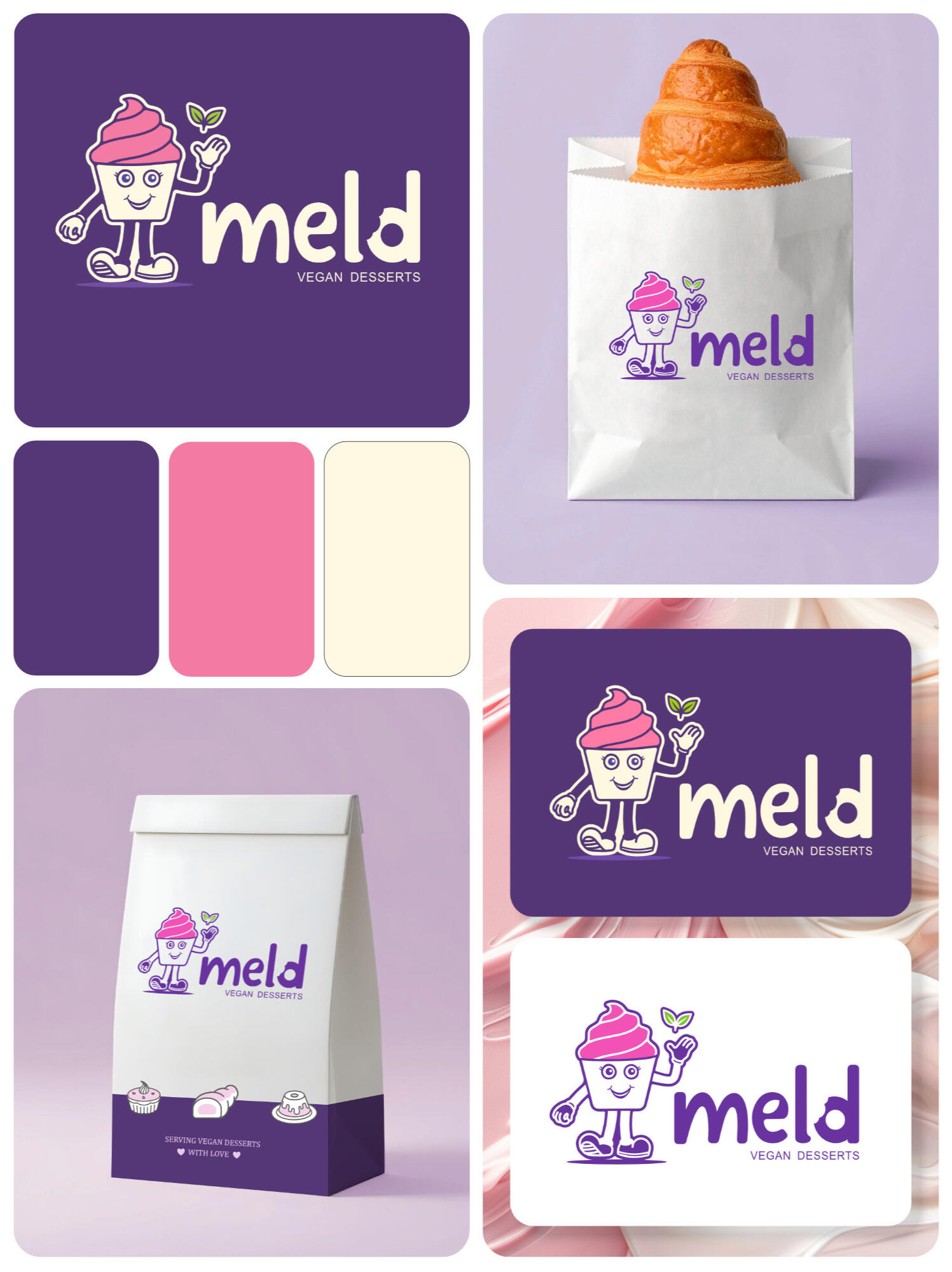 Meld Minimal modern visual identity design for a jewellery brand